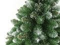 Gałązki pvc choinki sztucznej sosna kryształowa na pniu. Gałązki zdobione sztucznymi kryształkami. Choinka sztuczna Sosna Kryształowa na pniu 180 cm. Drzewko świąteczne z sztucznymi kryształkami.