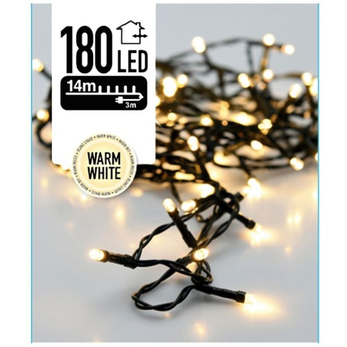 Lampki choinkowe LED 180 diod LED Białe Ciepłe