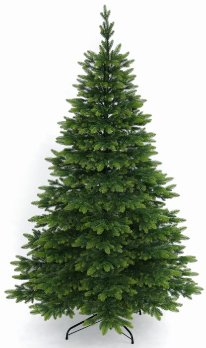 Choinka sztuczna Świerk Tajga 100% PE 180 cm. Sztuczne drzewko Świerk Tajga. Choinka świąteczna Świerk Tajga. Choinka sztuczna jak Żywa. Drugie zdjęcie produktowe. Choinka sztuczna Świerk Naturalny  jest przedstawiona w pełnym rozmiarze na białym tle.