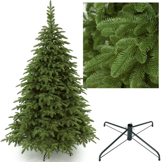 Choinka sztuczna Jodła Naturalna Premium 100% PE 250 cm. Choinka sztuczna jak Żywa. Zdjęcie główne produktowe.