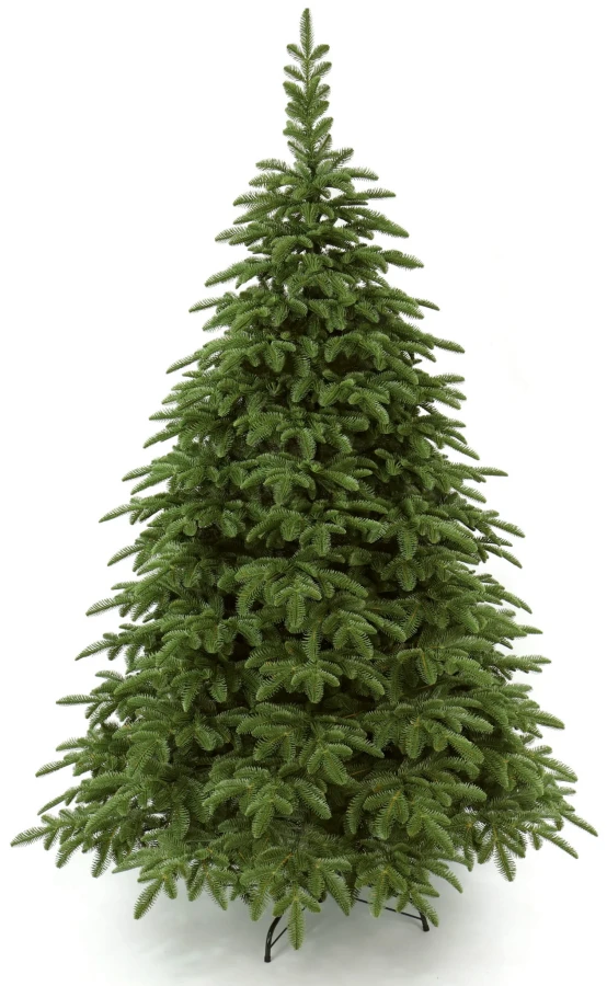 Choinka sztuczna Jodła Naturalna Premium 100% PE 180 cm. Choinka sztuczna jak Żywa. Zdjęcie choinki w całym rozmiarze na białym tle.