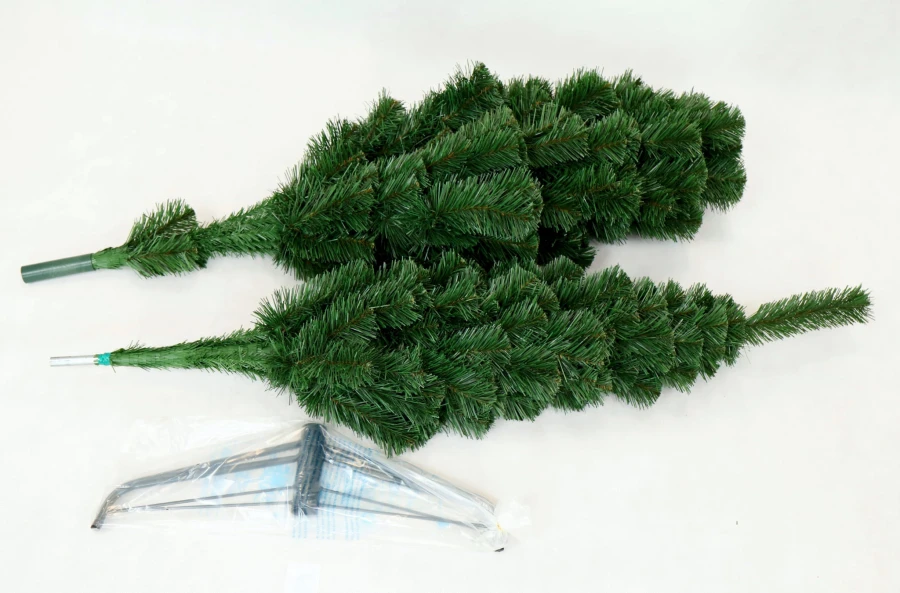 Choinka sztuczna Sosna Lux 220 cm, w stylu Vintage - 1 etap rozkładania choinki sztucznej.