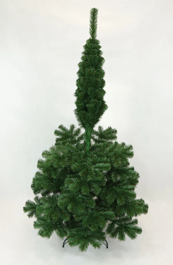 Choinka sztuczna Sosna Lux 220 cm w stylu Vintage - ostatni etap rozkładania choinki.
