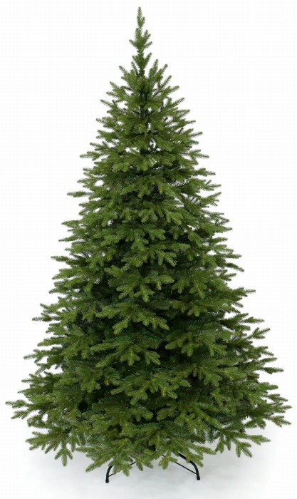 Choinka sztuczna Świerk Naturalny PE + PVC 150 cm. Sztuczne drzewko Świerk Naturalny. Drzewko świąteczne Świerk Naturalny. Choinka sztuczna jak Żywa. Zdjęcie drugie produktowe. Choinka sztuczna Świerk Naturalny PE + PVC 150 cm na białym tle.