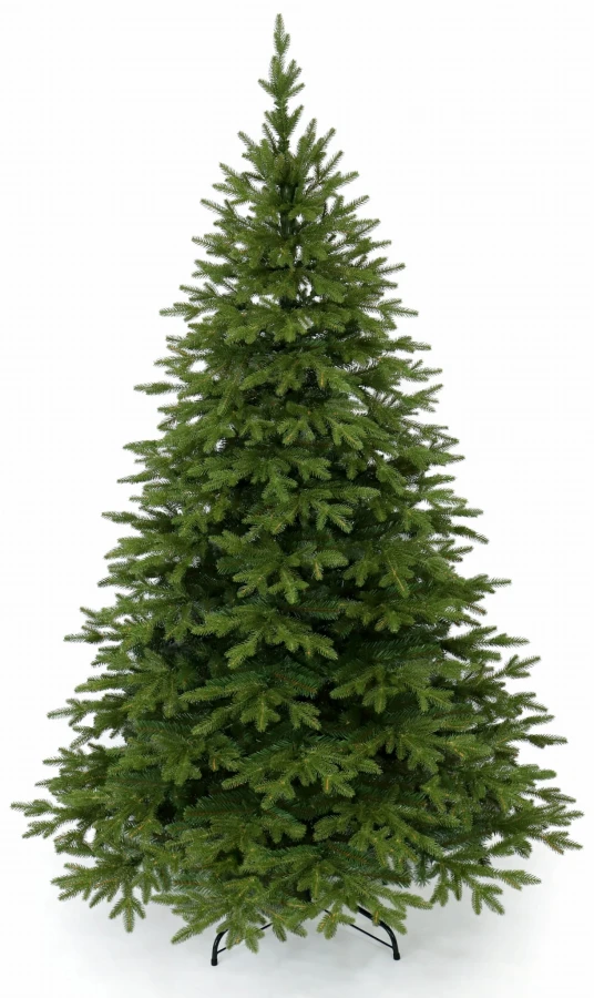 Choinka sztuczna Świerk Naturalny PE + PVC 150 cm. Sztuczne drzewko Świerk Naturalny. Drzewko świąteczne Świerk Naturalny. Choinka sztuczna jak Żywa. Zdjęcie drugie produktowe. Choinka sztuczna Świerk Naturalny PE + PVC 150 cm na białym tle.