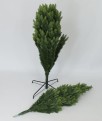 Choinka sztuczna Świerk Tajga PE+PVC 250 cm drugi etap rozkładania.
