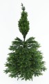 Choinka sztuczna jak Żywa, Świerk Tajga 100% PE 220 cm. Etap rozkładania choinki świątecznej.