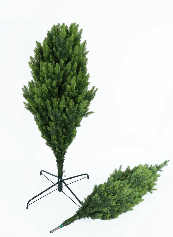 Choinka sztuczna jak Żywa, Świerk Tajga 100% PE 220 cm. Etap rozkładania choinki świątecznej.