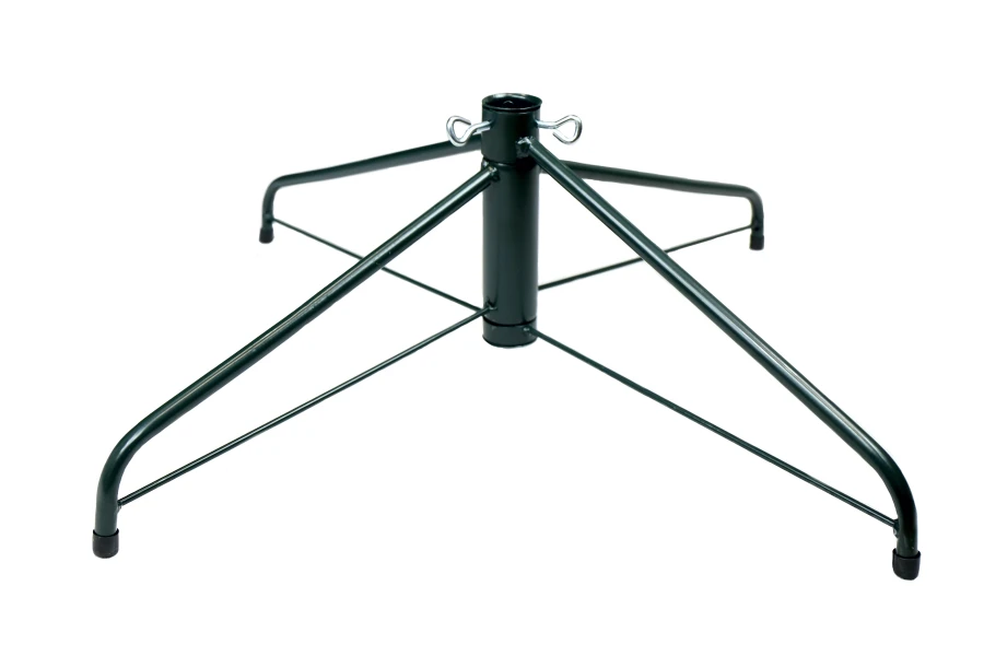 Stojak choinkowy, metalowy czteroramienny, taki jaki jest w komplecie wraz z Choinką sztuczna Świerk Natura PE + PVC 150 cm. Szerokość stojaka 40 cm.