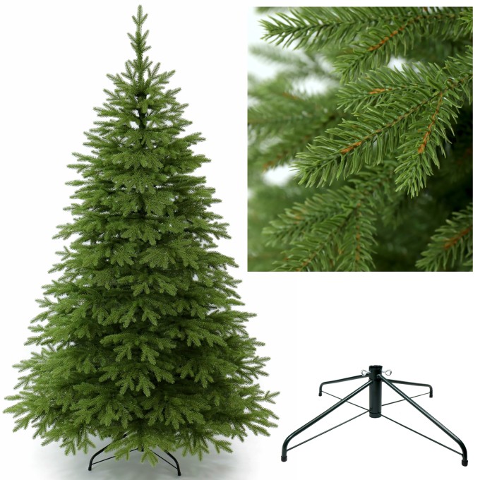 Choinka sztuczna Świerk Naturalny 100% PE 250 cm. Sztuczne drzewko Świerk Naturalny. Drzewko świąteczne Świerk Naturalny. Choinka sztuczna jak Żywa. Zdjęcie główne produktowe.