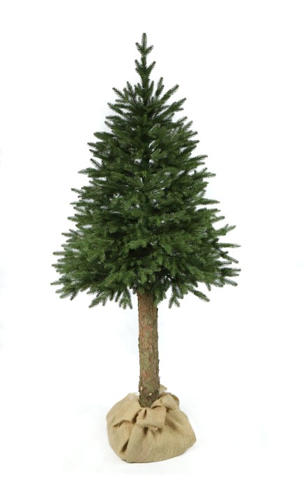 Choinka sztuczna Świerk Naturalny PE na Pniu 180 cm. Drzewko świąteczne Świerk Naturalny PE na Pniu 180 cm. Sztuczne drzewko na naturalnym pniu sosnowym. Choinka sztuczna jak żywa. Świerk Naturalny 100% gałązek PE.